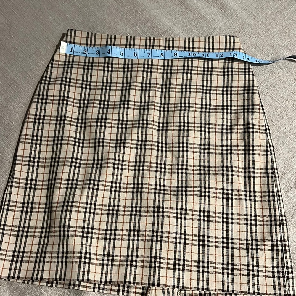 Made in Italy plaid tartan mini skirt